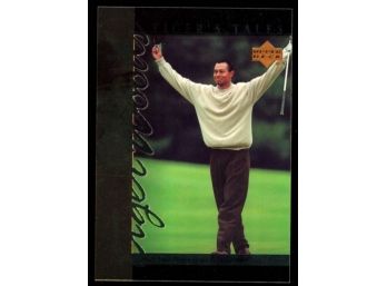 2001 Upper Deck Golf Tiger Woods Tiger's Tales Rookie Card #TT19