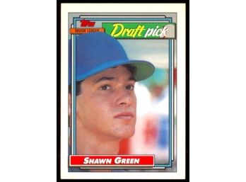 1992 Topps Baseball Draft Pick Shawn Green Rookie Card #276 Toronto Blue Jays RC