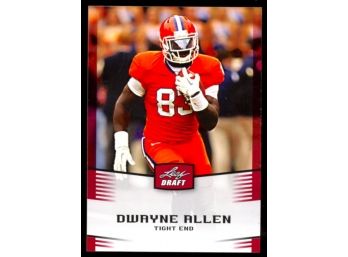 2012 Leaf Draft Football Dwayne Allen Rookie Card #18