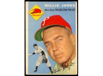 1954 Topps Baseball Willie Jones #41 Philadelphia Phillies