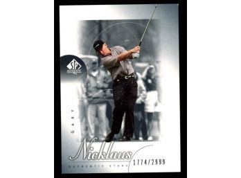 2001 SP AUTHENTIC GOLF GARY NICKLAUS AUTHENTIC STARS #D  /2999