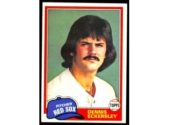 1981 Topps Baseball Dennis Eckersley #620 Boston Red Sox HOF