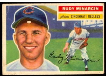 1956 Topps Baseball Rudy Minarcin #36 Cincinnati Redlegs