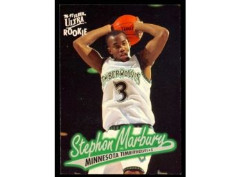 1996-97 Fleer Ultra Basketball Stephon Marbury Rookie Card #66 Minnesota Timberwolves RC