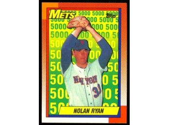 1990 Topps Baseball Nolan Ryan 5000 K's #2 New York Mets HOF