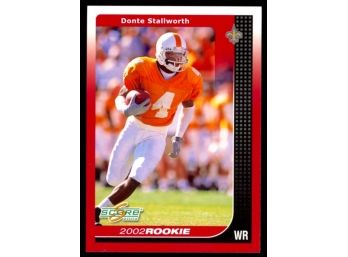 2002 Score Football Dante Stallworth Rookie Card #287