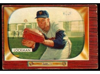 1955 Bowman Baseball Whitey Lockman #219 New York Giants