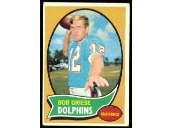1970 Topps Football Bob Griese #10 Miami Dolphins HOF
