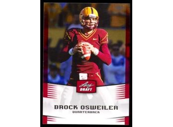 2012 Leaf Draft Football Brock Osweiler Rookie Card #7