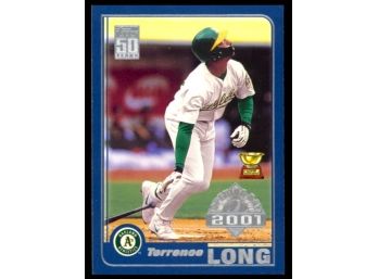 2001 Topps Baseball Terrence Long All-star Rookie Cup #87 Oakland Athletics