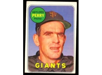 1969 Topps Baseball Gaylord Perry #485 San Francisco Giants Vintage