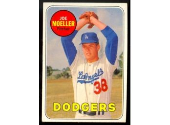 1969 Topps Baseball Joe Moeller #444 Los Angeles Dodgers Vintage
