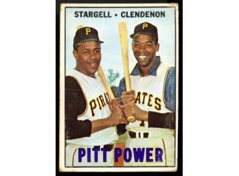 1967 Topps Baseball Willie Stargell Donn Clendenon Pitt Power #266 Pittsburgh Pirates Vintage