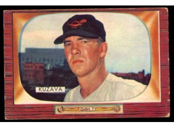 1955 Bowman Baseball Bob Kuzava #215 Baltimore Orioles