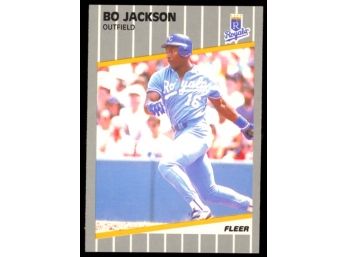 1989 Fleer Baseball Bo Jackson #285 Kansas City Royals HOF