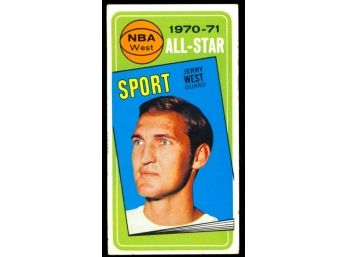 1970-71 Topps Basketball Jerry West All-star #107 Los Angeles Lakers HOF