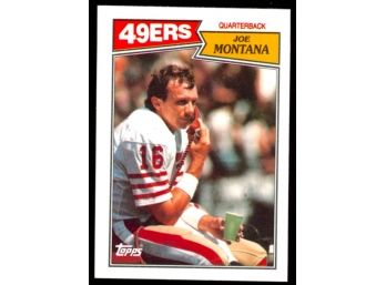1987 Topps Football Joe Montana #112 San Francisco 49ers HOF