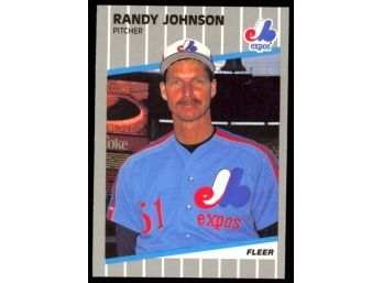 1989 Fleer Baseball Randy Johnson Rookie Card #381 Montreal Expos RC HOF