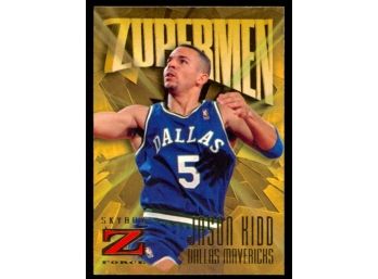 1996-97 Skybox Z-force Basketball Jason Kidd Zupermen #181 Dallas Mavericks HOF