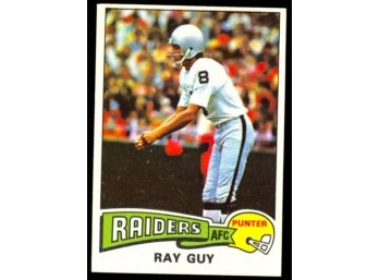 1975 Topps Football Ray Guy #435 Oakland Raiders