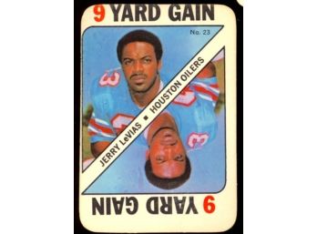 1971 Topps Football Game Jerry LeVias 9 Yard Gain #23 Houston Oilers