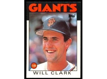 1986 Topps Traded Baseball Will Clark #24T San Francisco Giants