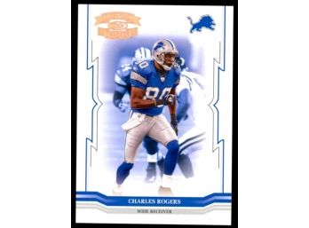 2005 Donruss Playoff Football Charles Rogers /250 #50 Detroit Lions