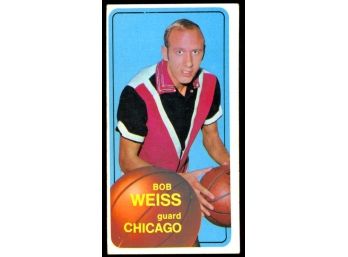 1970-71 Topps Basketball Bob Weiss #16 Chicago Bulls