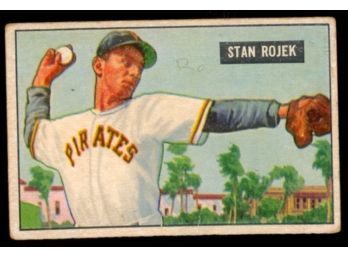 1951 Bowman Baseball Stan Rojek #166 Pittsburgh Pirates