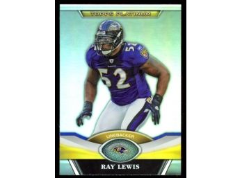 2011 Topps Platinum Football Ray Lewis #41 Baltimore Orioles HOF