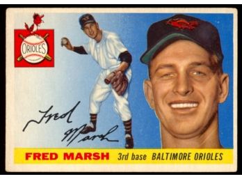 1955 Topps Baseball Fred Marsh #13 Baltimore Orioles