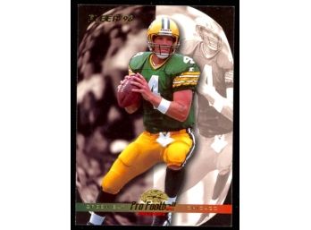 1996 Fleer Football Brett Farve #187 Green Bay Packers
