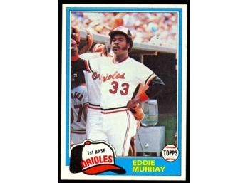 1981 Topps Baseball Eddie Murray #490 Baltimore Orioles HOF