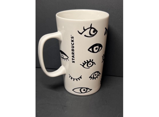 Starbucks Collectors Mug ~ 2014 14oz Tall ~ Eyes Design