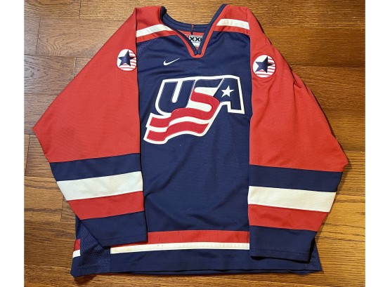 OFFICIALLY LICENSED ~ TEAM USA OLYMPIC HOCKEY NIKE PULLOVER 2XL