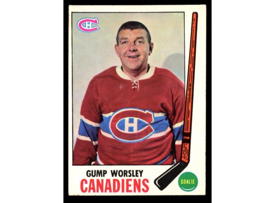 1969-70 TOPPS HOCKEY #1 GUMP WORSLEY MONTREAL CANADIENS