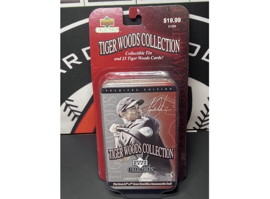 2001 Upper Deck Tiger Woods Collection Set Tin Limited