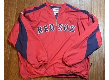 Boston Red Sox Warm Up Pull Over Officially Licensed ~ Majestic XXL