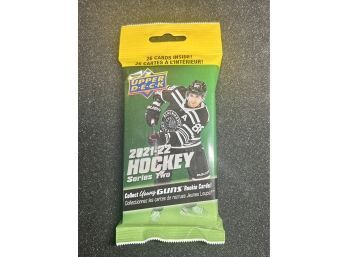 2021-22 Upper Deck Series 2 Hockey Pack Factory Sealed ~ 26 Cards