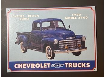 Modern Tin Sign ~ Remake Of A Classic Vintage Chevrolet Truck Advertisement