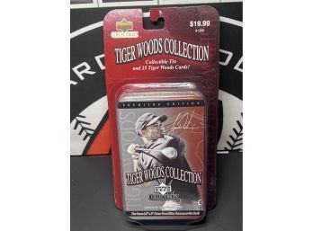 2001 Upper Deck Tiger Woods Collection Set Tin Limited
