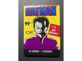 1989 Topps Batman Movie Trading Cards Sealed Pack ~ Joker