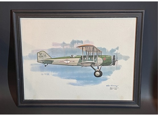 Vintage United Airlines - Boeing 40 B-4  1929-1932  - Galloway Litho Lithograph