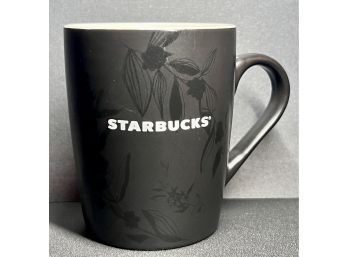 Starbucks 2020 10oz Floral Design Black Coffee Cup