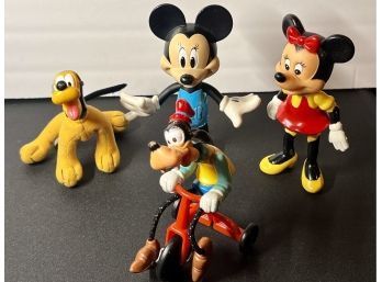 Vintage Walt Disney Toys Mickey Mouse Miney Mouse Goofy & Pluto