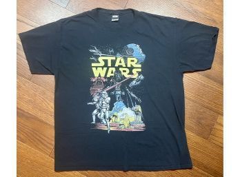 Star Wars Black T-shirt Darth Vader  Storm Troopers Size XL