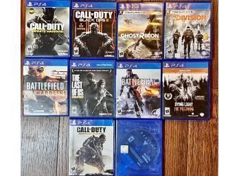 Lot Of 10 PS4 Games - First Shooter - COD, Battlefield, Uncharted