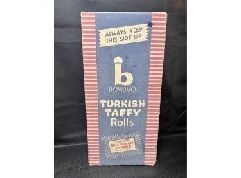 Vintage Candy Display Box Bonomo Turkish Taffy Rolls