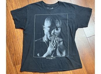 Tupac Shakur Black T-shirt Size Large