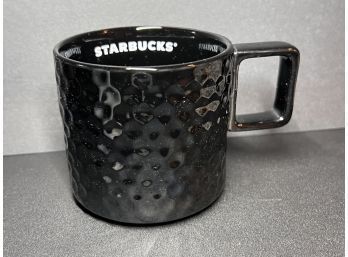 Starbucks Coffee Tea Mug 2019 Black Dimple Limited Edition Collectible 12 Oz